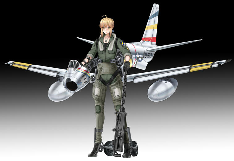 F-86 Sabre x Fate stay night Saber [Character Design Comms]